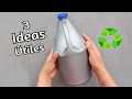 3 Ideas Fáciles y Útiles Reciclando un Galón de Cloro - De Basura A Lujo!!