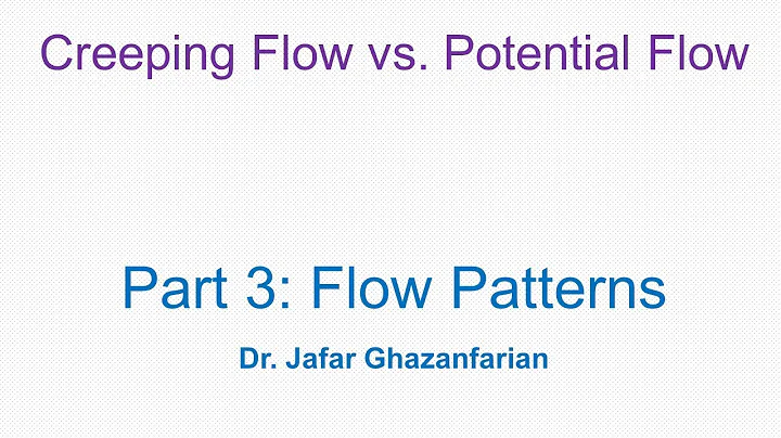 Creeping Flow vs. Potential Flow- Part 3: Flow Patterns