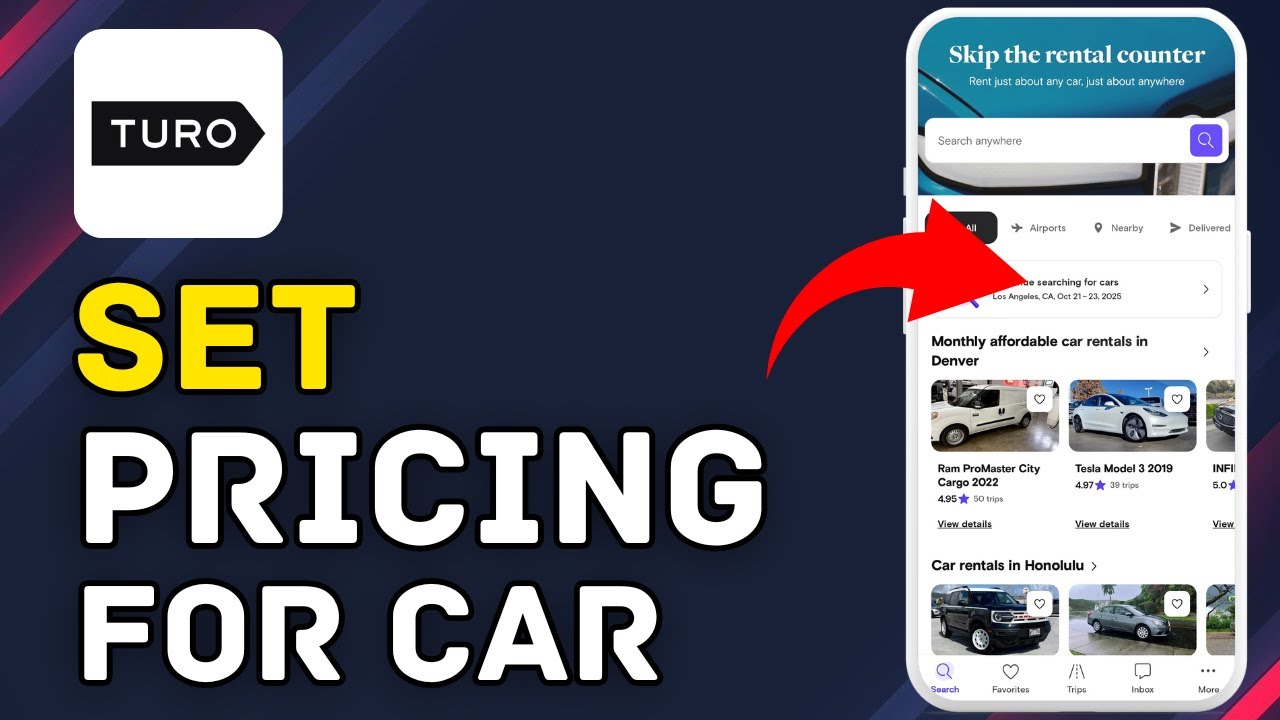 Как установить цену на автомобиль в Turo 2025?