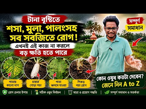 বর্ষাকালে কোন ছত্রাকনাশক ব্যবহার করবেন? সব সবজির রোগের সম্পূর্ণ সমাধান | কৃষকদের জন্য A to Z গাইড