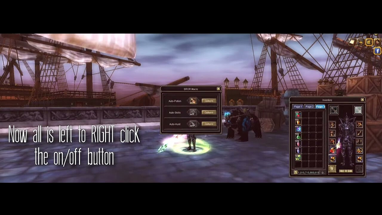 MACRO AUTO POTION HUNT REVSRO - SATOR