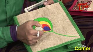 Creative Corner || How To Paint Beautiful Designs On Jute Bags