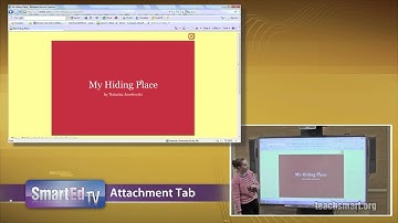 SMART Board Tutorial: Attachments Tab in SMART Notebook Software