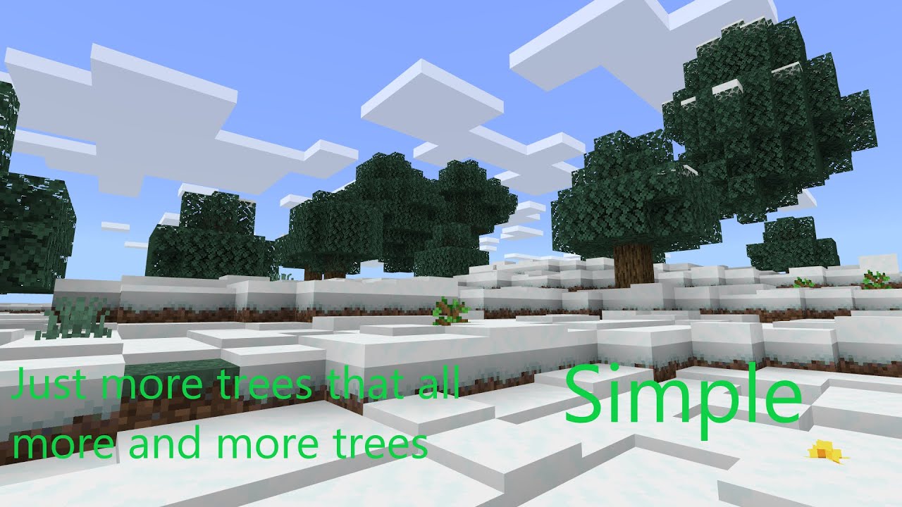 Minecraft Growing Trees