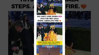 SZA Owns the #MetGala Steps 🧡#short