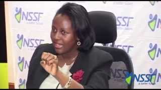 NSSF Ag. MD Geraldine Ssali explains why investment in UMEME was good. screenshot 2