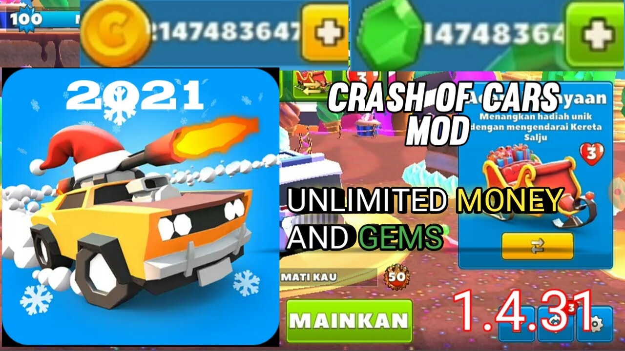 CRASH OF CARS MOD APK VERSI 1.4.31.2021 YouTube