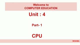Famous CLASS 3 UNIT 4 CPU Part-1 #tfltheonlineteacher Wealth