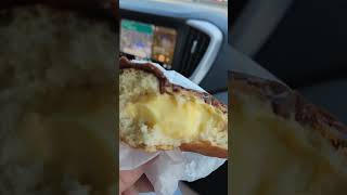Boston Cream donut IN BOSTON! Pretty sure it's required by law to order one.  Shoutout to Honey Dew!