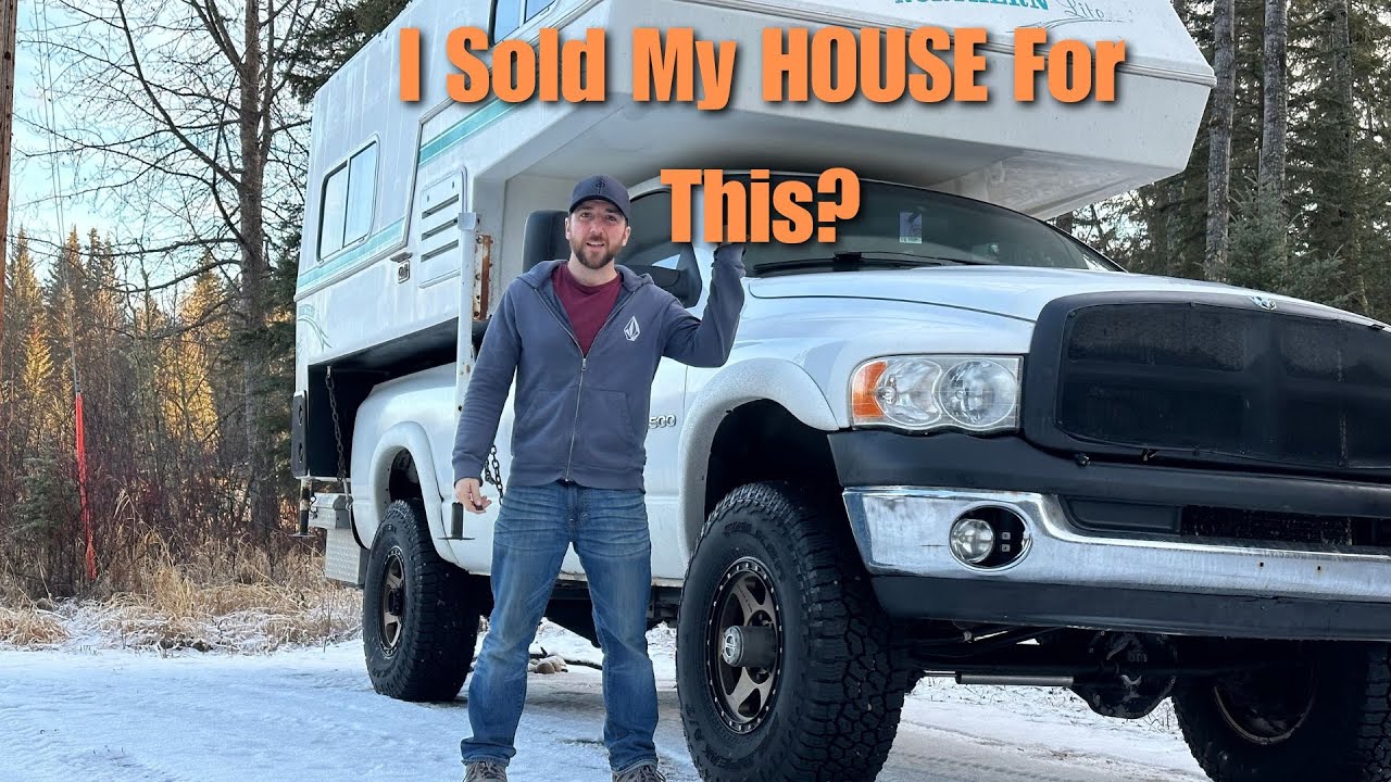 Winter truck camper living -I sold my house to move into a truck camper ...