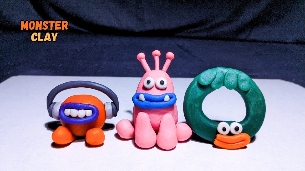 DIY How To Make Polymer Clay Cute Monster Character - Part 7 | Miniature Crafts