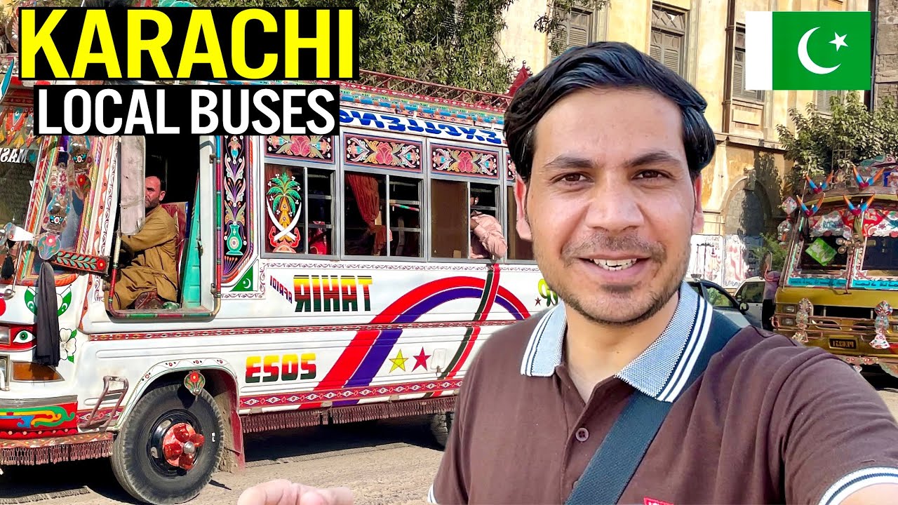FRIST TIME IN PAKISTAN’S COLORFUL LOCAL BUSES 🇵🇰