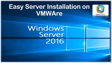 Install Windows Server 2016 on Vmware  in English