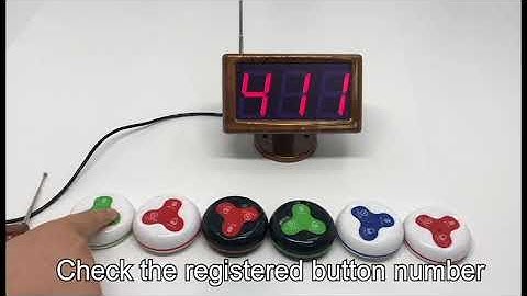 CATEL Wireless guest calling system call button and receiver CTM881 CTT23