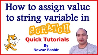 How to assign value to string variable in Scratch | How to join string variables