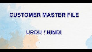 Customer Master File screenshot 3