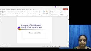 Video Lecture 4 | Logistics/SCM | Dr.C.Sowmya