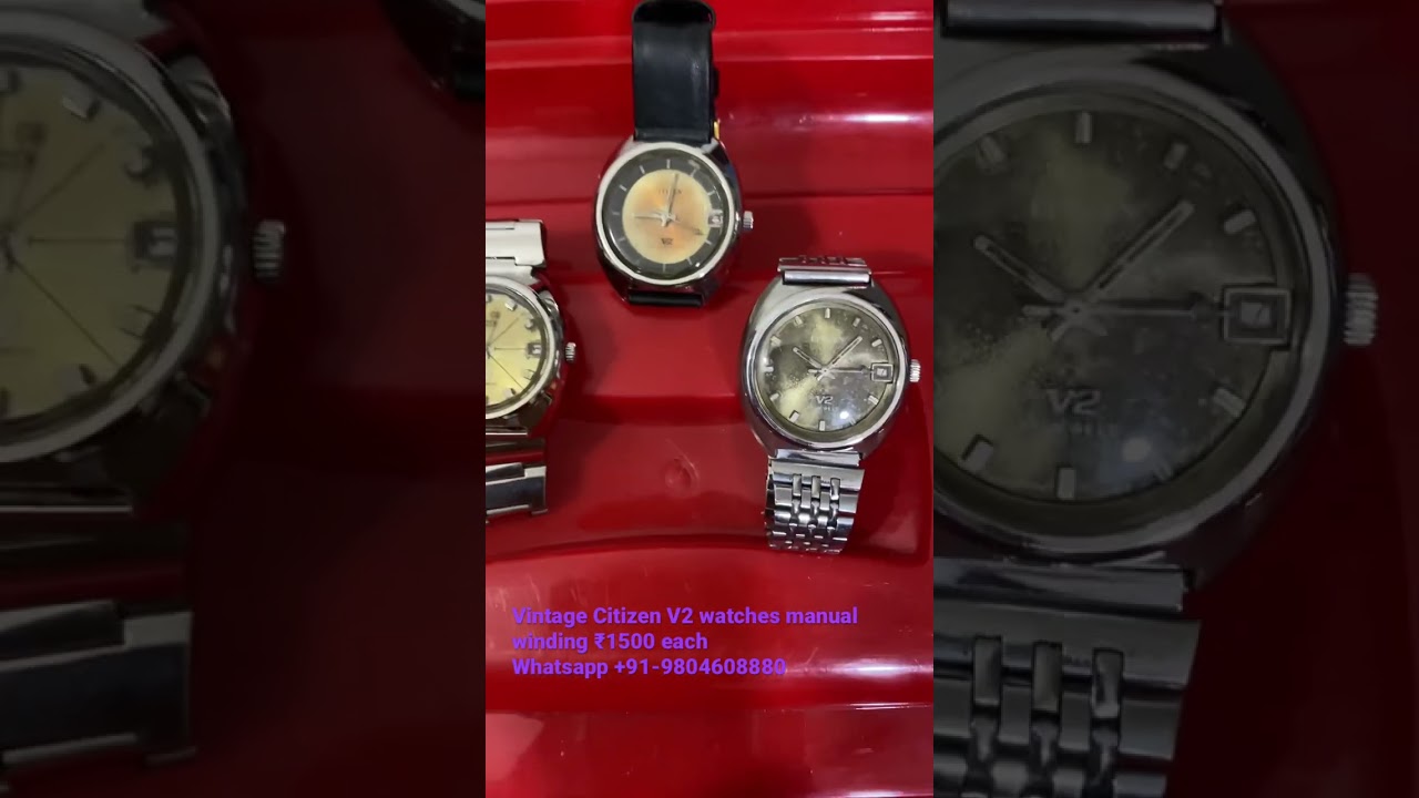 citizenwatch V2 aka citizen seven watches , Made in 1970s each for ₹1500. Working properly
