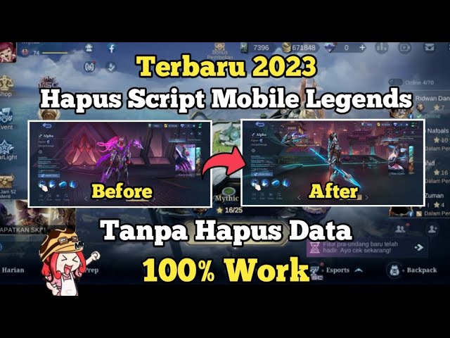 Latest 2023 || How to Delete All Mobile Legends Scripts Without Deleting Data class=