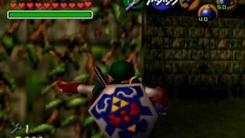 Low Gravity Hookshot Jump in Forest Temple Backyard (Ocarina of Time)