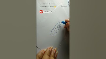 How to write VIGNESH in bubble letters #art #letters #tutorial