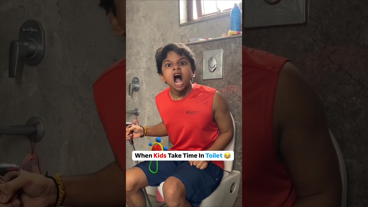 Kids VS Parents - When Kids Take Time In Toilet 😂 