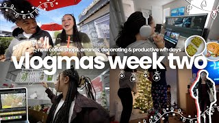 holiday decor, new locations, productive wfh days \& MORE ₊⊹☕🧸🛷⊹₊ | vlogmas week two