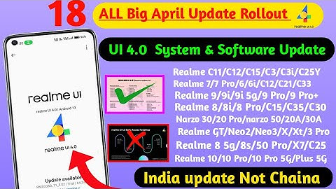 Finally realme April 2023 New Update Rollout//Realme UI 4.0 Android 13 April Update Rollout