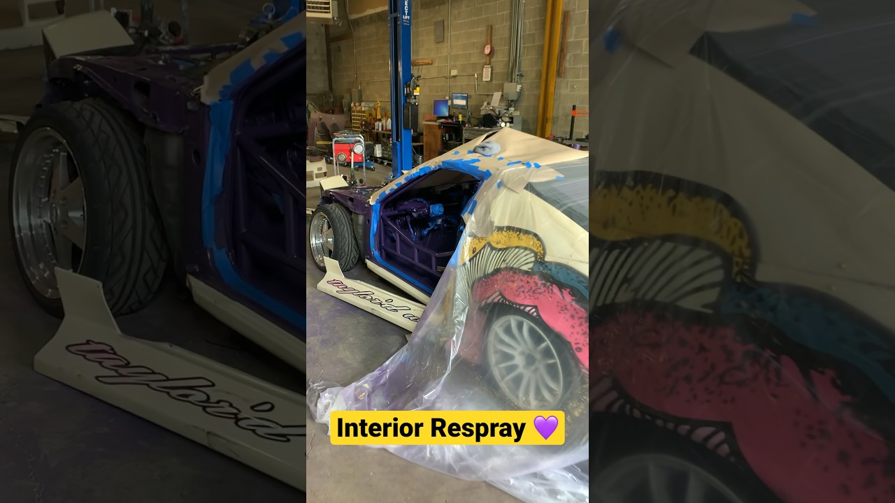 THROWBACK SERIES: s13 drift car interior respray