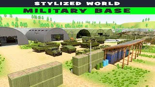 Stylized Military Base (Woodland)