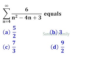 Sum of the Series MCQs for Csir Net Gate IISER M.Sc Ph.D CUCET IIT Jam Mathematical Statistics 2019