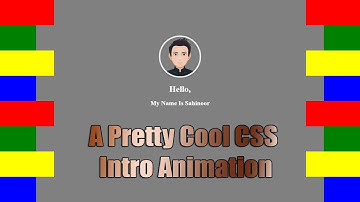 A Cool CSS Intro Animation | NoorHUB