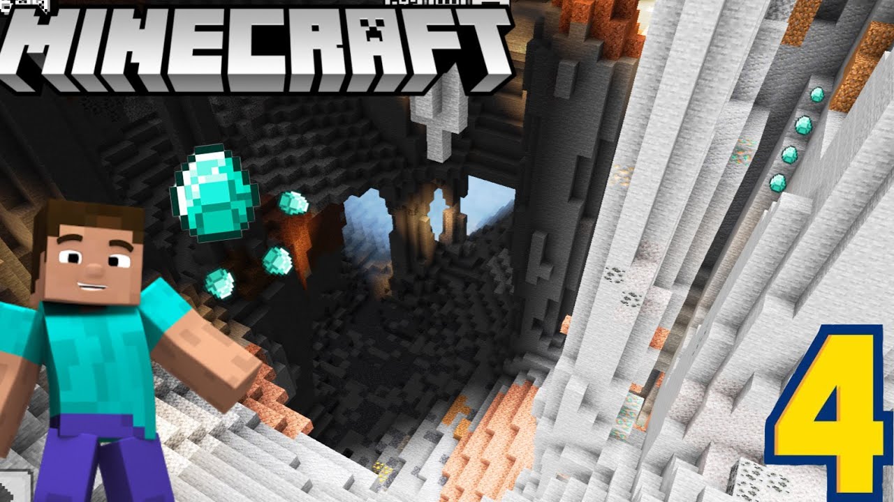 CAN I FOUND MINECRAFT BIGGEST CAVE GAMEPLAY #4 - YouTube