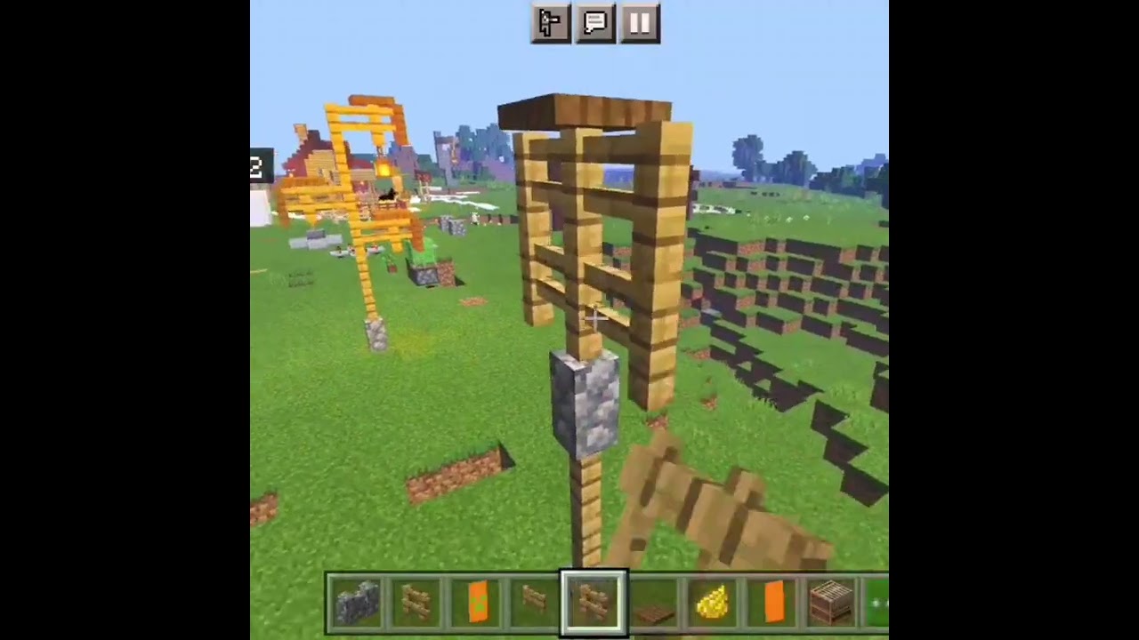 banner board | minecraft mini building ideas #shorts #short #youtubeshorts #shortsyoutube #minecraft