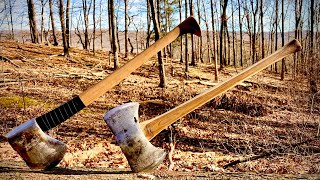 Im Back Bucking And Splitting Firewood With Unusual Axes