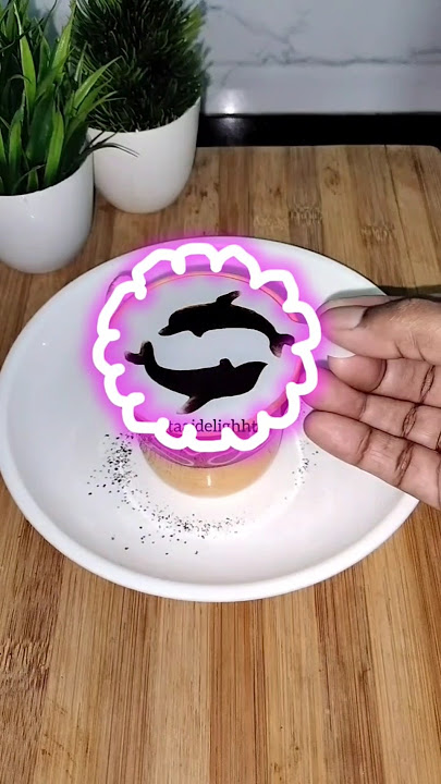 Caffeine Canvas: Stencil Art on Coffee ☕️✨#shorts #CoffeeArt #StencilOnCoffee #ArtisticCaffeine #art