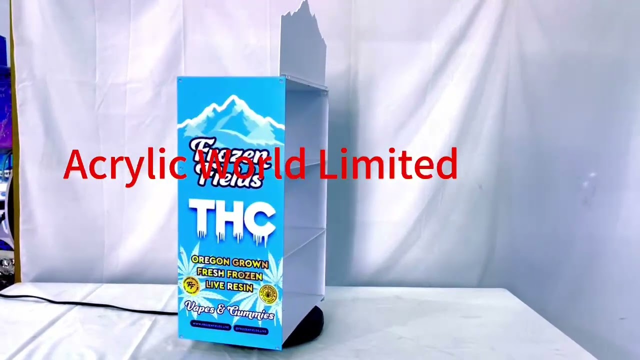 acrylic CBD oil display stand e liquids display shelf