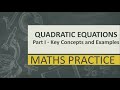 Quadratic equations concept examples one-shot delta D discriminant roots solution quadratic formula