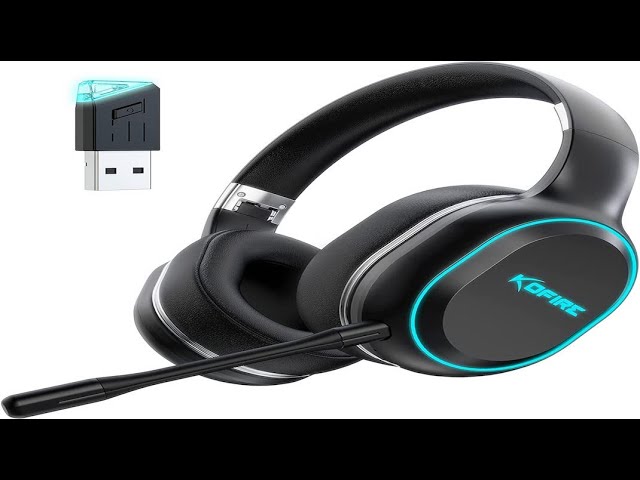 Kofire UT-01 Casque de Gaming sans fil - Latence Ultra faible 2,4