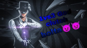 Bgmi 1vs3 clutch bolta😈😈|SAMSUNG A3,A5,A6,A7,J2,J5,J7,S5,S6,S7,59,A10,A20,A30,A50,A70