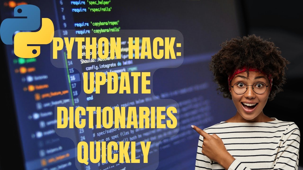 Python Hack: Update Dictionaries in One Line with |= - YouTube