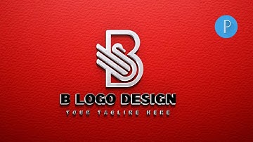 Letter B | Logo Design | Pixellab | Tutorial |  How to make B logo design