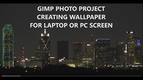 Gimp Project - Making a Wallpaper for PC Display