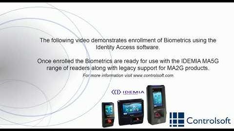 Identity Access - Morpho Biometric Enrollment Demonstration