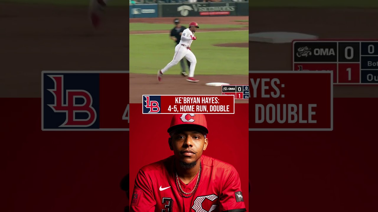 Ke'Bryan Hayes: 4 for 5 with a home run and double #Reds