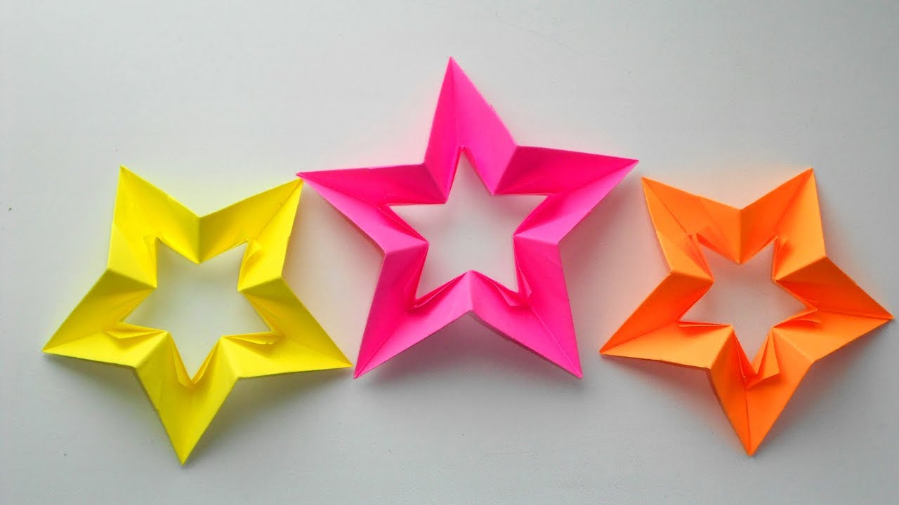 Звезда из бумаги Оригами поделки к Дню Победы 9 мая, 23 февраля, Новый год