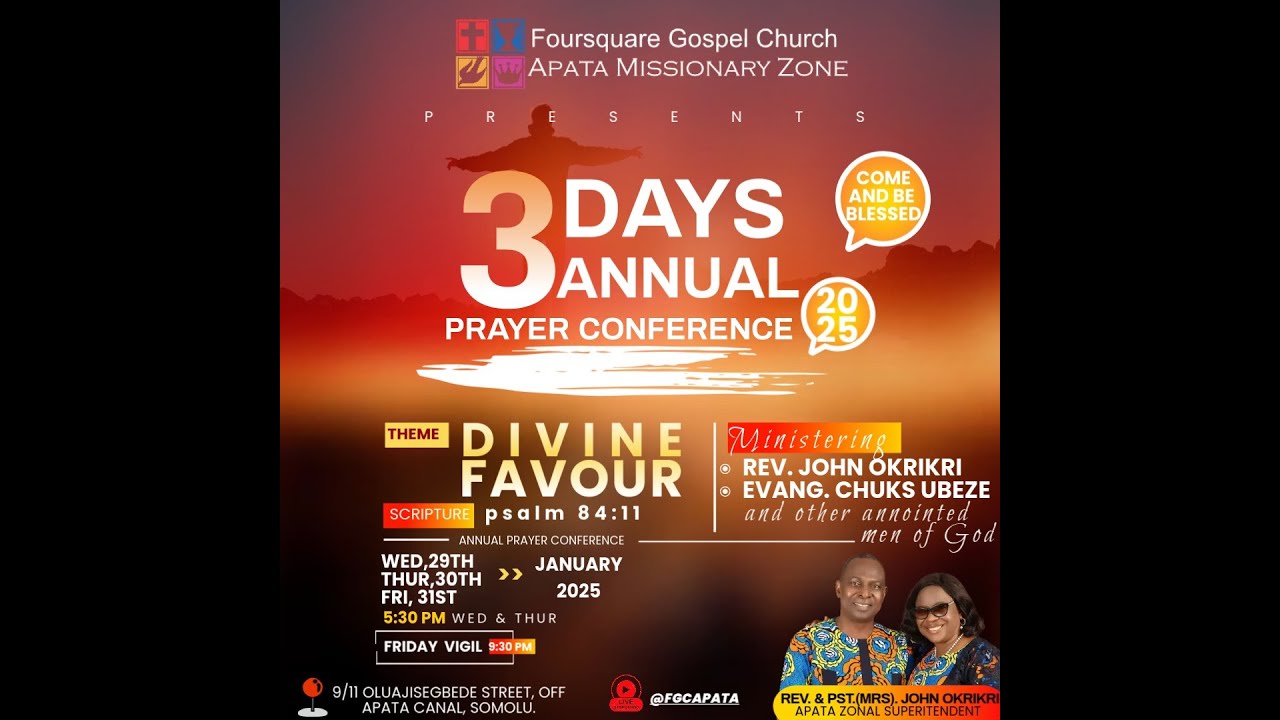 3 DAYS ANNUAL PRAYER CONFERENCE 2025 || DAY TWO - YouTube