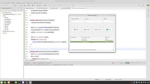 Java Swing with MySQL Step by Step 13  - Load Customer to jTable