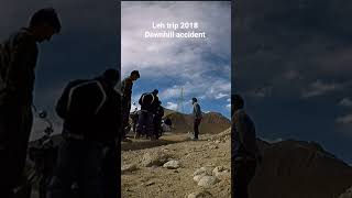 accident in leh Ladakh #lehladakh #bikeaccdent #lehtrip #royalenfield