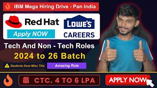3 Companies Hiring | Lowes Career Red Hat And TJX | Apply Now